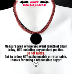 Sub Day Collar Locking Custom Engraved 316L Stainless Steel Chain and SMALL Nickel Heart Padlock Submissive Choker or Necklace