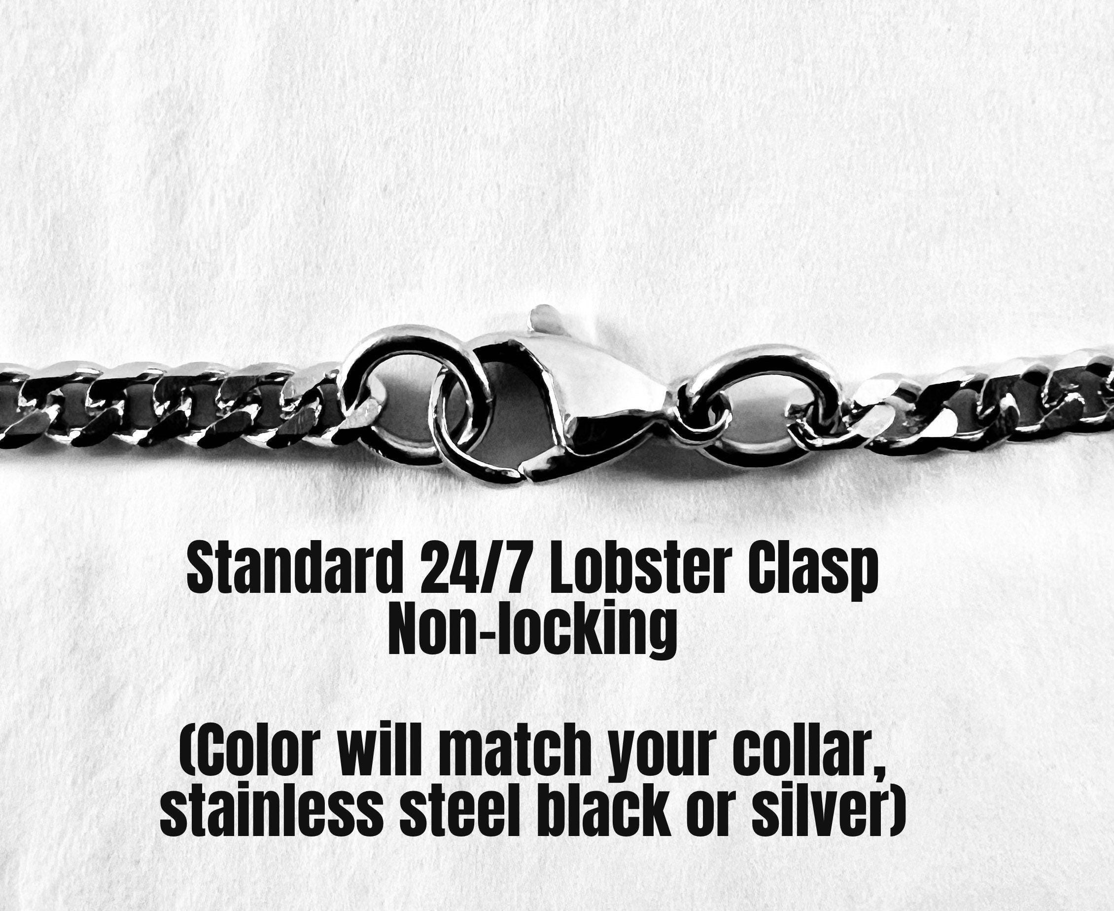 Polyamory Infinity in Heart, Discrete Day Collar Choker, Stainless Steel, Permanent 24/7 Locking Ring, Chain Necklace
