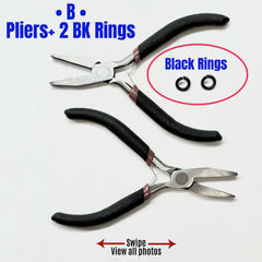 2 Locking Rings™ & 2 Pairs Jewelry Pliers for 24/7 Waterproof Jewelry - BlackMarketChicago
