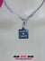 24/7 Day Collar, Personalized, Stainless Steel, SQUARE Pendant, Waterproof, Lockable