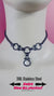 Gothic Sub Day Collar, Permanent Locking Option, The Trinity, All BLACK Stainless Steel