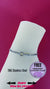 Sub Ankle Day Collar Bracelet, O-Ring, 24-7 Chain Waterproof, Permanent Clasp option