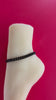 Sub Ankle Day Collar Bracelet, Discreet, BLACK Chain, Waterproof, Permanent Locking