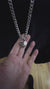 Sub Day Collar, Personalized Engraving, Nickel Heart Padlock,  Stainless Steel Chain Necklace