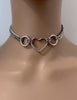 Day Collar, 24/7, Heart, Rings,  Stainless Steel, Waterproof Lock option