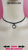 Day Collar, Black Dainty Chain,  Stainless Steel, O Ring, 24/7 Locking Option