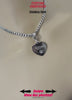 Sub Day Collar, Heart, Stainless Steel Custom Engraved, Lock option