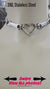 Edgy Day Collar, 24/7 Steel, Heart and Bars, Waterproof Locking Option, Stainless Steel