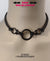 Black Steel Day Collar, Alt Goth  24/7 Stainless, Waterproof, Permanent Clasp Option
