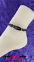 Hidden Message Day Collar Bracelet, 24/7, Custom Engraved, BLACK Stainless