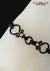 Goth Day Collar Ankle Bracelet, BLACK Stainless Steel, 24/7 Wearable, Permanent Locking Clasp Option