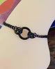 Day Collar 24/7 Ankle Bracelet, Waterproof, O-Ring, Stainless Steel, Permanent Lock Option, BLACK SS