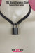 Locking Day Collar, BLACK Stainless Steel Chain, Gunmetal  Padlock